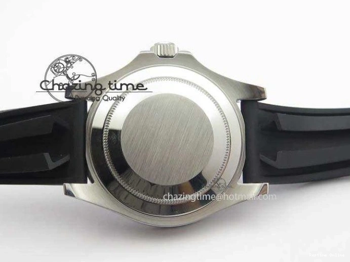 0418 ModernLook Yacht-Master 116655 SS JF Best Edition Ceramic Bezel On Rubber Strap SA 3850